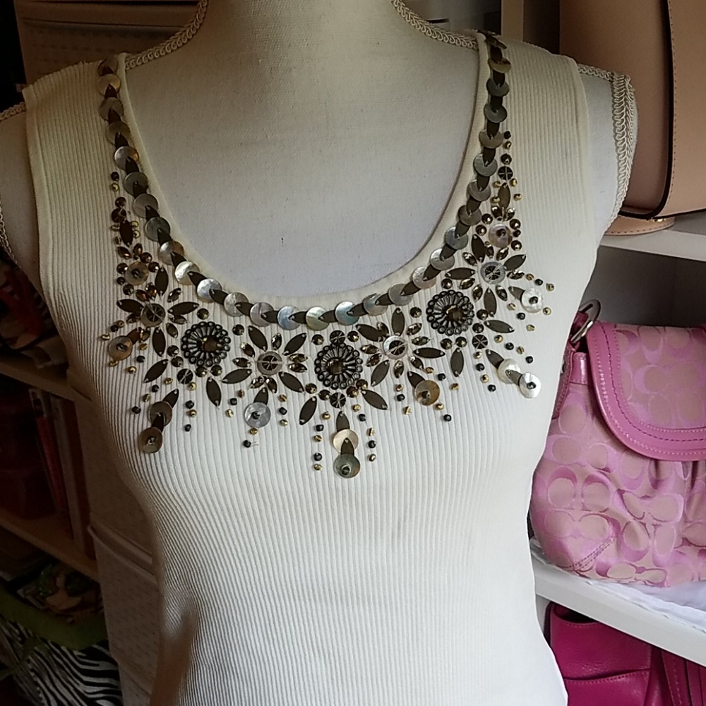 Ruby Rd. Petite Sleeveless Top Size PL - Picture 6 of 8